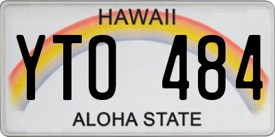 HI license plate YTO484