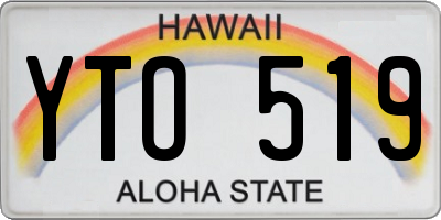 HI license plate YTO519