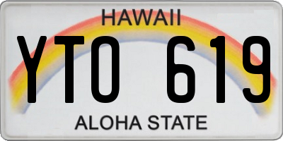 HI license plate YTO619