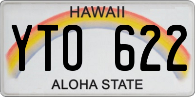 HI license plate YTO622