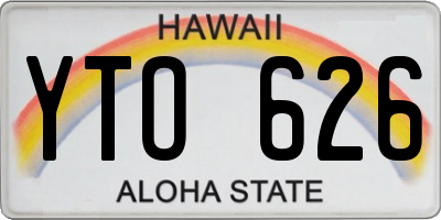 HI license plate YTO626