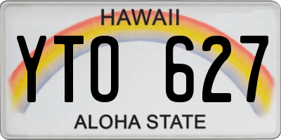 HI license plate YTO627
