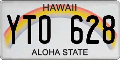 HI license plate YTO628