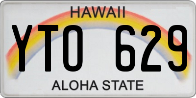 HI license plate YTO629