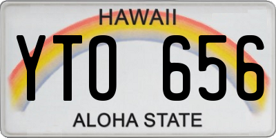 HI license plate YTO656
