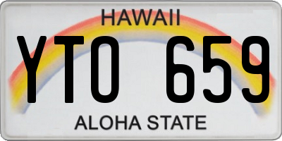 HI license plate YTO659