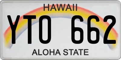 HI license plate YTO662