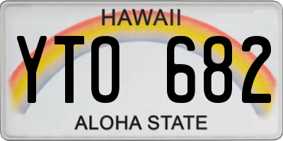 HI license plate YTO682
