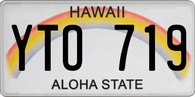 HI license plate YTO719