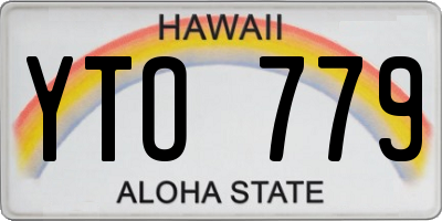 HI license plate YTO779