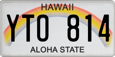 HI license plate YTO814