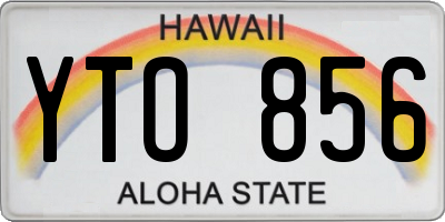 HI license plate YTO856