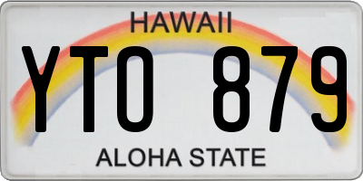 HI license plate YTO879