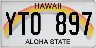 HI license plate YTO897