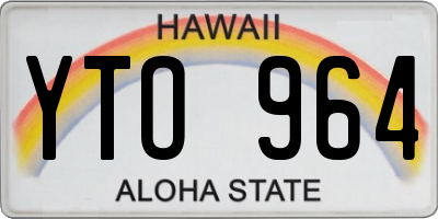 HI license plate YTO964