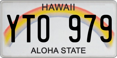 HI license plate YTO979