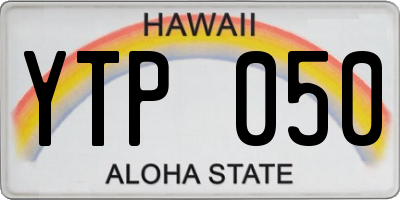 HI license plate YTP050