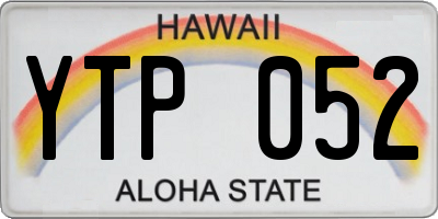 HI license plate YTP052