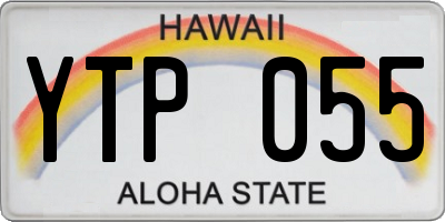 HI license plate YTP055