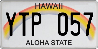 HI license plate YTP057