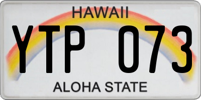 HI license plate YTP073