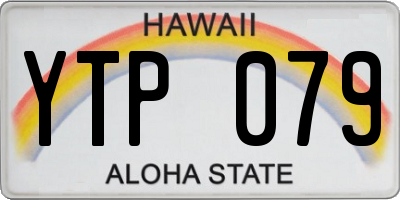 HI license plate YTP079