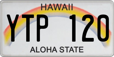 HI license plate YTP120