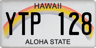 HI license plate YTP128