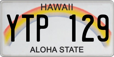 HI license plate YTP129