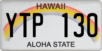 HI license plate YTP130