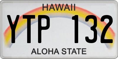 HI license plate YTP132