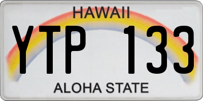 HI license plate YTP133