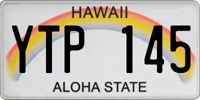 HI license plate YTP145