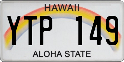 HI license plate YTP149
