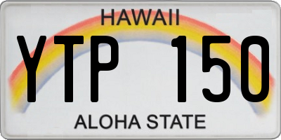 HI license plate YTP150