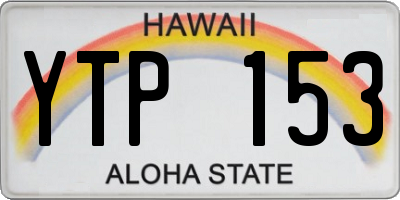 HI license plate YTP153