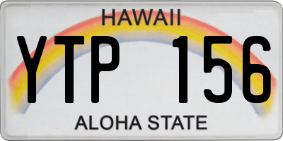 HI license plate YTP156