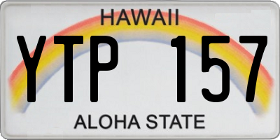 HI license plate YTP157