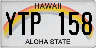 HI license plate YTP158