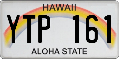 HI license plate YTP161