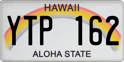 HI license plate YTP162