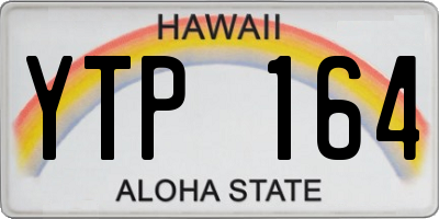 HI license plate YTP164