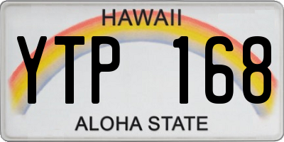 HI license plate YTP168