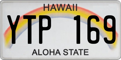 HI license plate YTP169