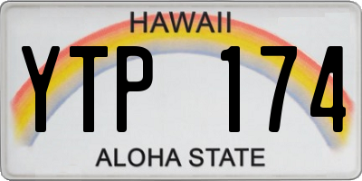 HI license plate YTP174