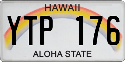 HI license plate YTP176