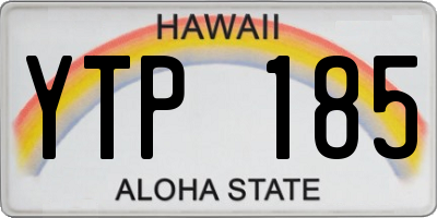 HI license plate YTP185