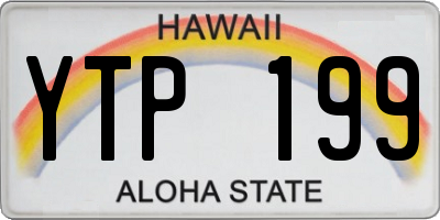 HI license plate YTP199