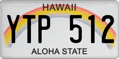 HI license plate YTP512