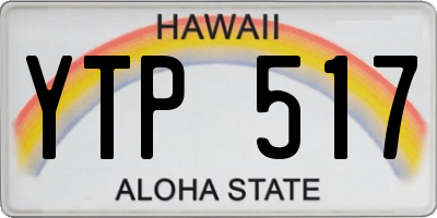HI license plate YTP517